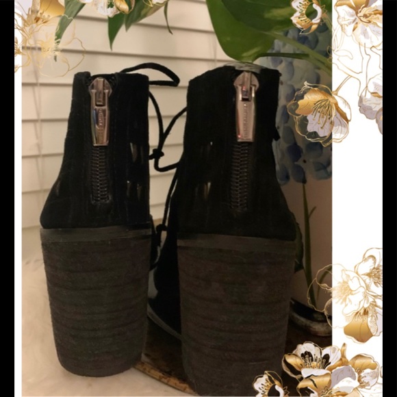 Vince Camuto Tarita Cutout Lace-Up Booties. - Picture 9 of 10